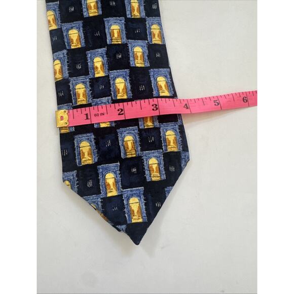 Villa Bolgheri Mens Silk Tie Vintage Made in‎ Italy Necktie Retro - Picture 6 of 8